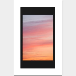 Colorful sunset clouds at dusk sky scape Posters and Art